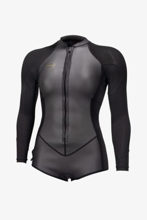 Women's Bahia 2/1mm Front Zip L/S Surf Suit