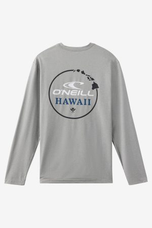 TRVLR UPF Hawaii Islands Long Sleeve Standard Fit Tee