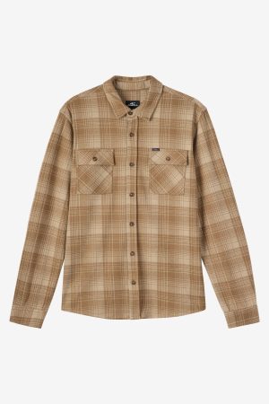 Sutton Knit Plaid Standard Fit Long Sleeve Shirt