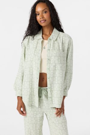 Leni Relaxed Geo Long Sleeve Top