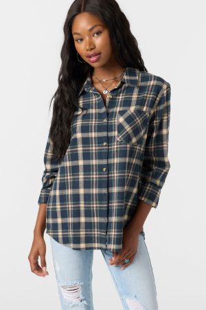 Logan Flannel Long Sleeve Top