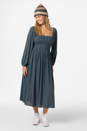 Gracyn Solid Midi Dress