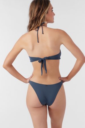 Saltwater Solids Flamenco High Cut Cheeky Bottoms