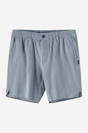 Reserve Light Check Scallop Elastic Waist 18 Hybrid Shorts
