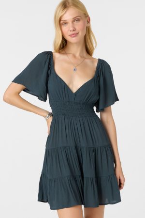 Layken Solid Short Dress
