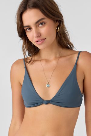 Saltwater Solids Pismo Tall Tri Bralette Top