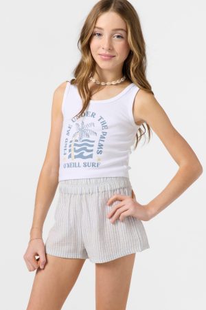 Girl's Gabi Stripe Beach Shorts